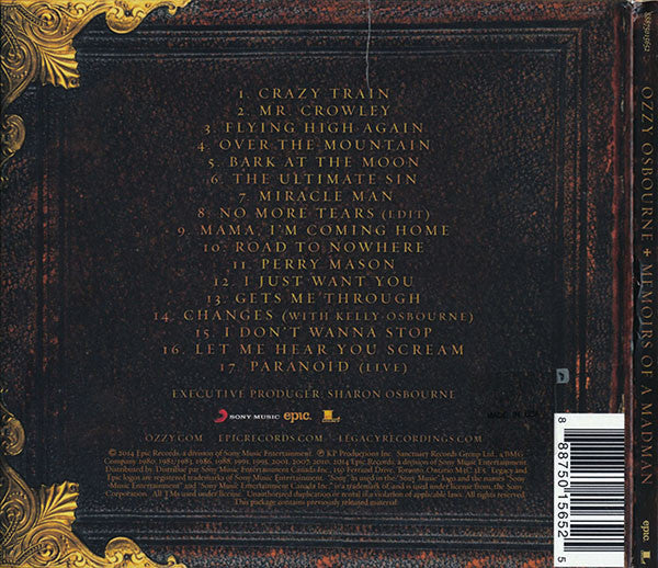 Ozzy Osbourne - Memoirs Of A Madman [CD]