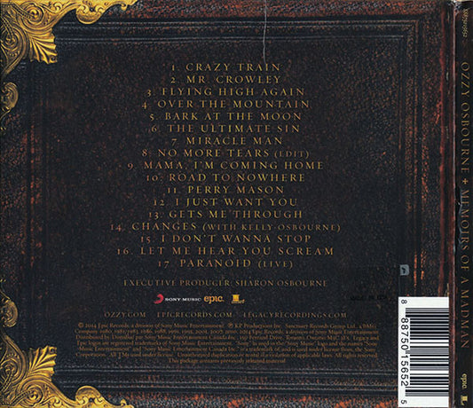 Ozzy Osbourne - Memoirs Of A Madman [CD]