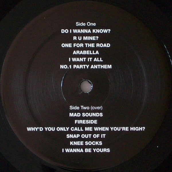 Imagen de la portada del disco AM del artista Arctic Monkeys